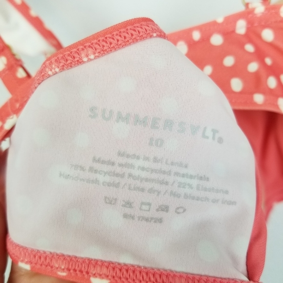 Summersalt | The Ruffle Oasis Coral Dot Swim Set - Picture 5 of 15